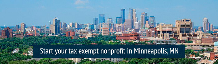 Start your tax exempt nonprofit in Minneapolis, MN