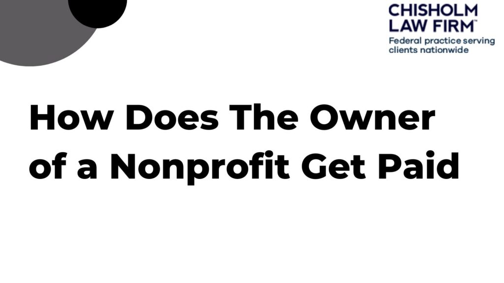 how does the owner of a nonprofit get paid