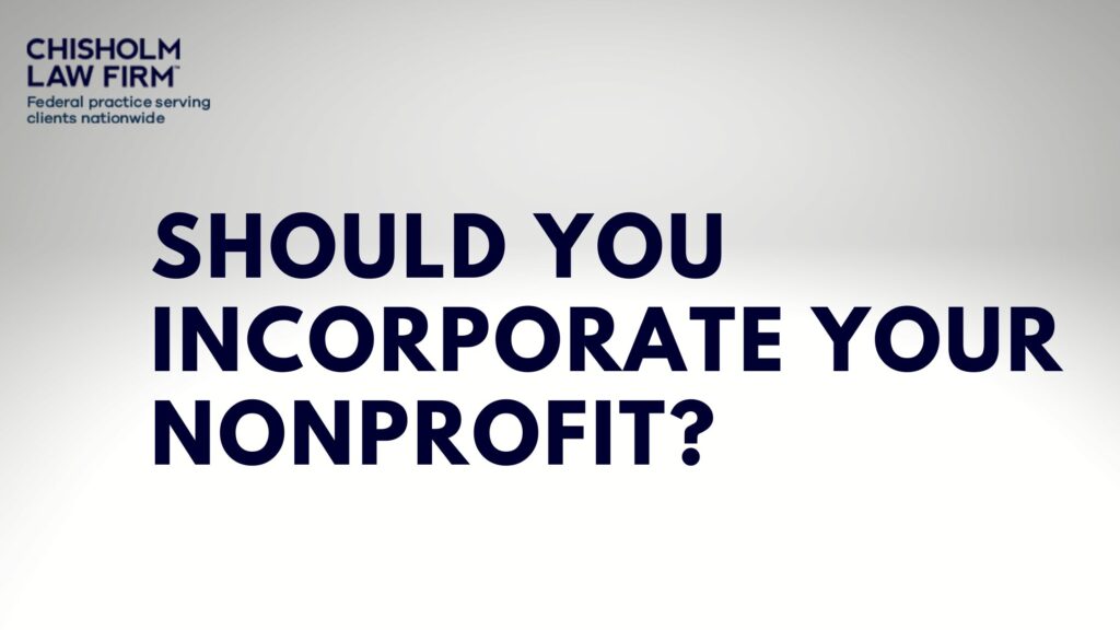 can you incorporate a nonprofit