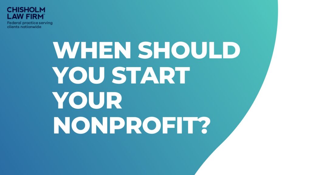 When Should You Start Your Nonprofit